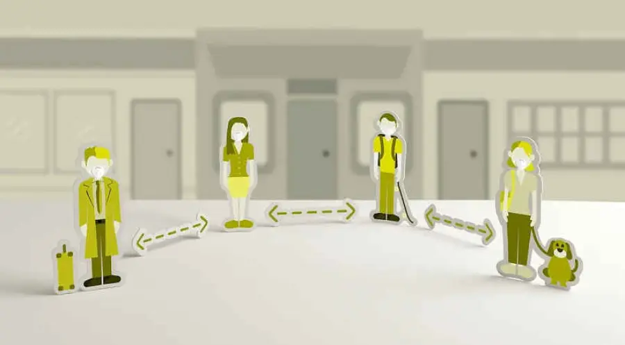 Ridotte le distanze sociali