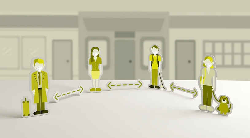 Ridotte le distanze sociali